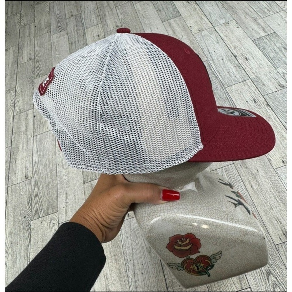 Alabama Hat‎ Cap Crimson Tide '47 Brand Trucker Razor Red Mesh Snapback OSFA NEW - Picture 4 of 5